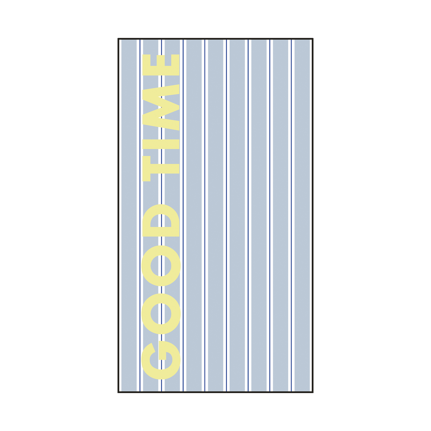 Rechthoekig papieren servet - good time