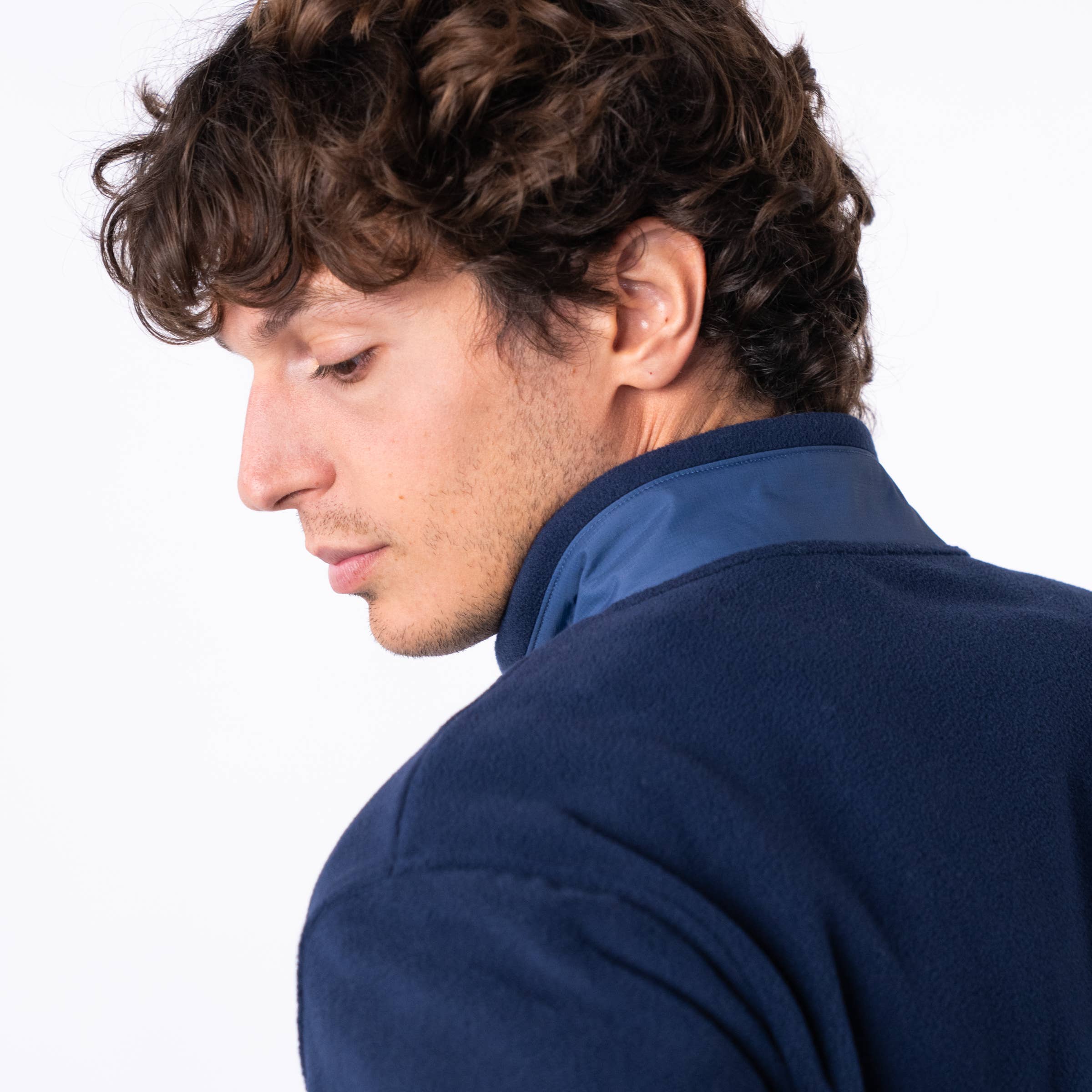 Fleece Trui - Marineblauw