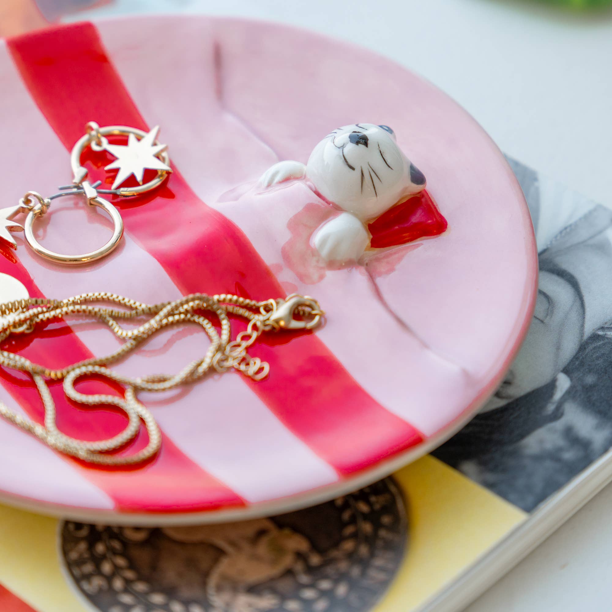 Sieradenschaal - Dromerige Kat