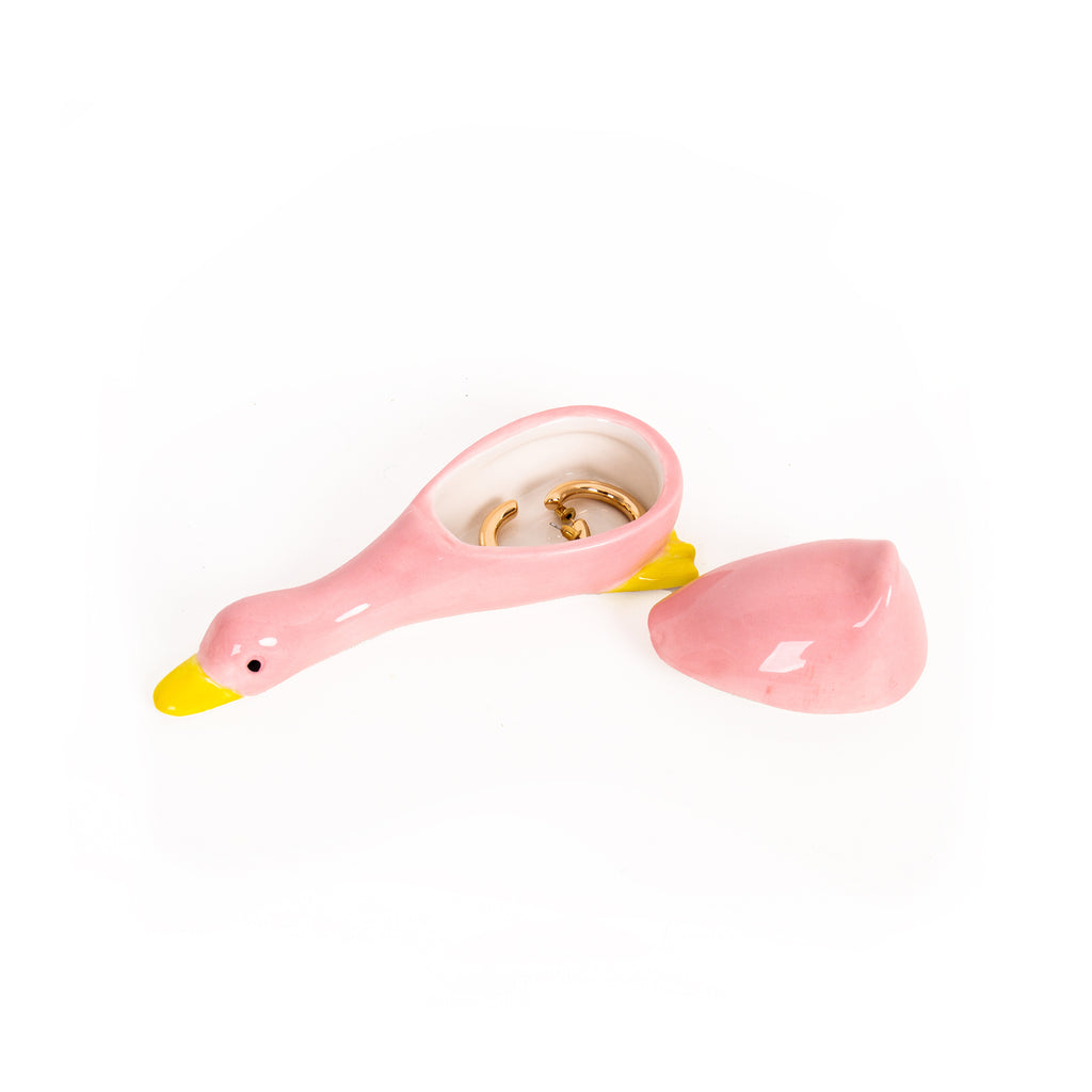 Ceramic Jewelry Box - Duck