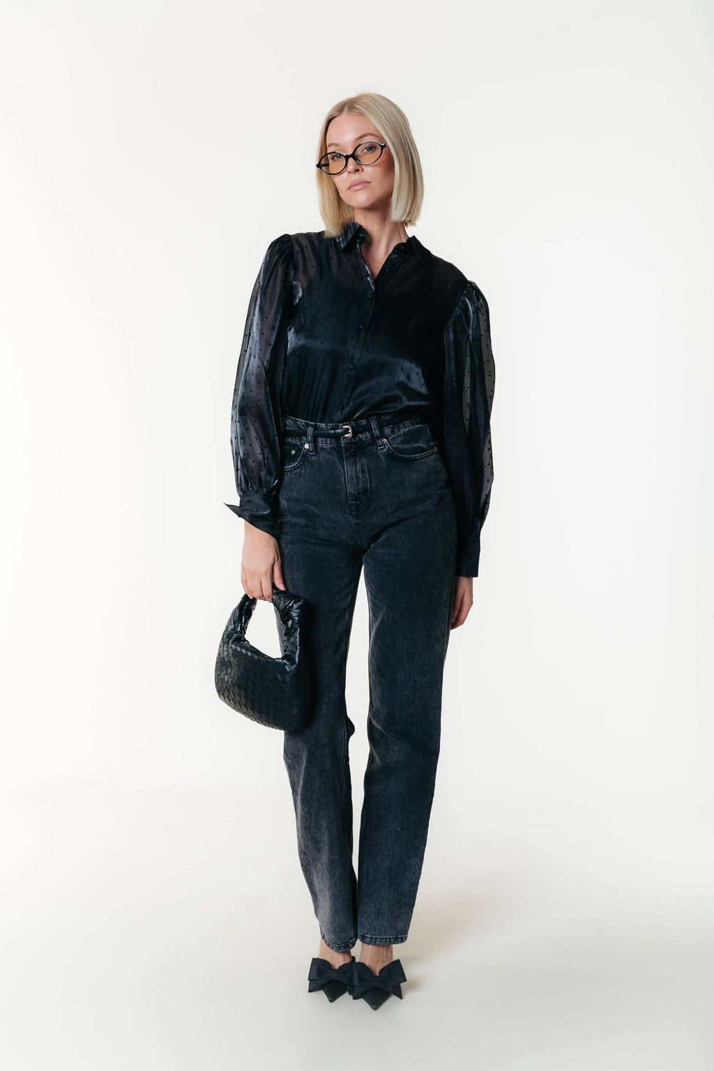 Celine Hart Blouse - Zwart