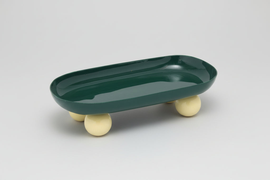 Tray Double Funky Oval - Green