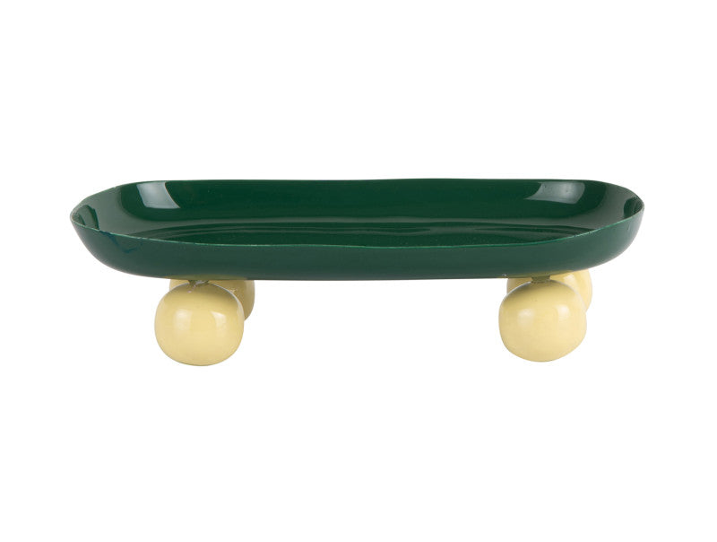 Tray Double Funky Oval - Green