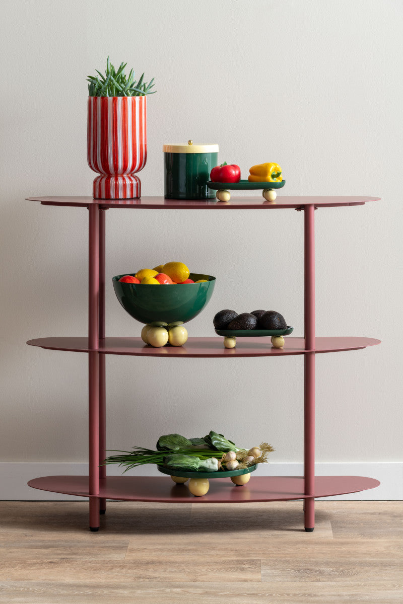 Tray Double Funky Oval - Green