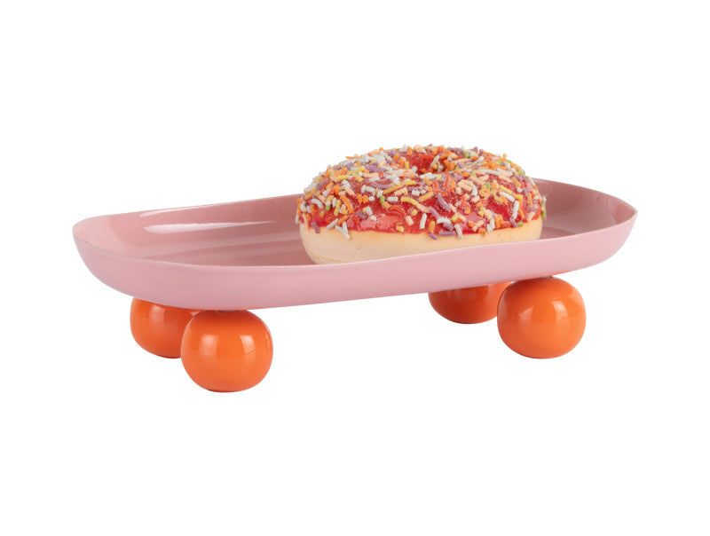 Tray Double Funky Oval - Pink