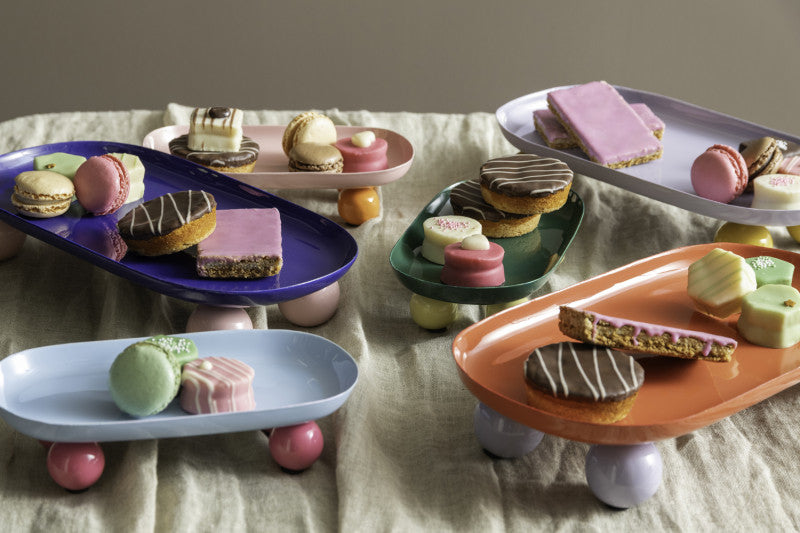 Tray Double Funky Oval - Pink