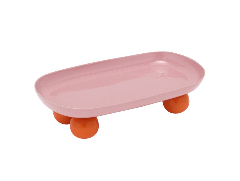 Tray Double Funky Oval - Pink