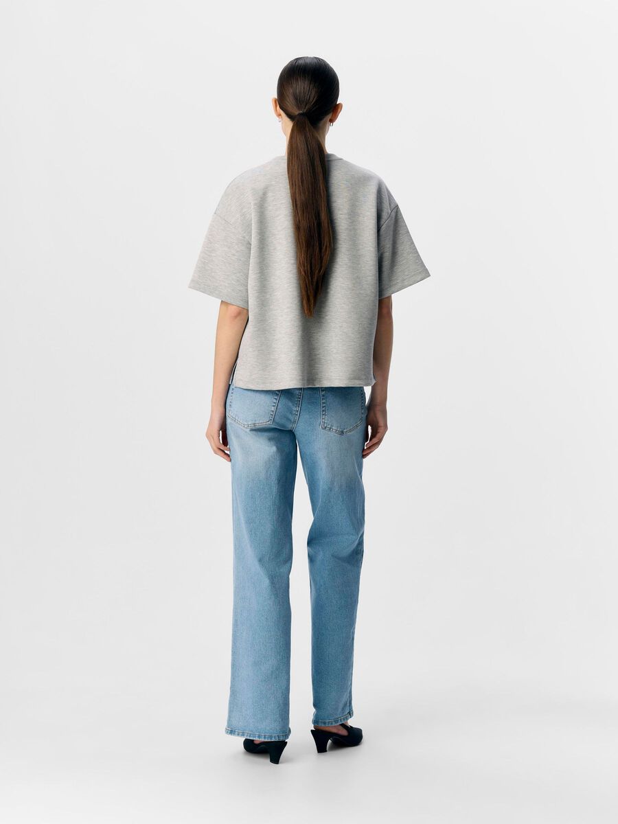 Object Boxy T-Shirt - Light Grey Melange