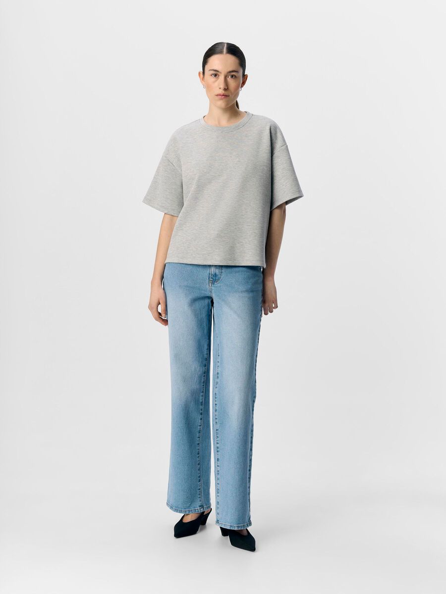 Object Boxy T-Shirt - Light Grey Melange