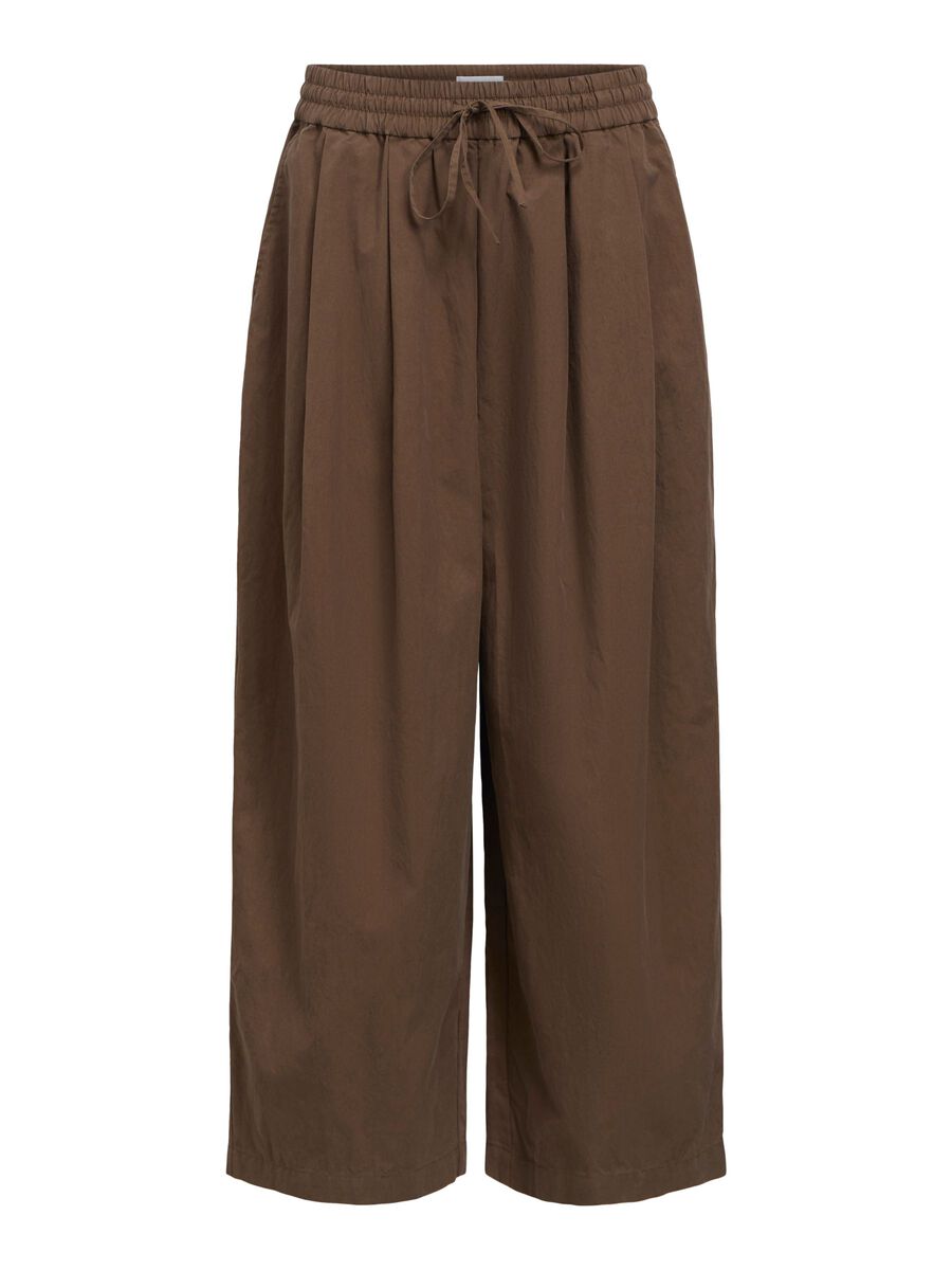 Wide Leg Broek - Seal Brown