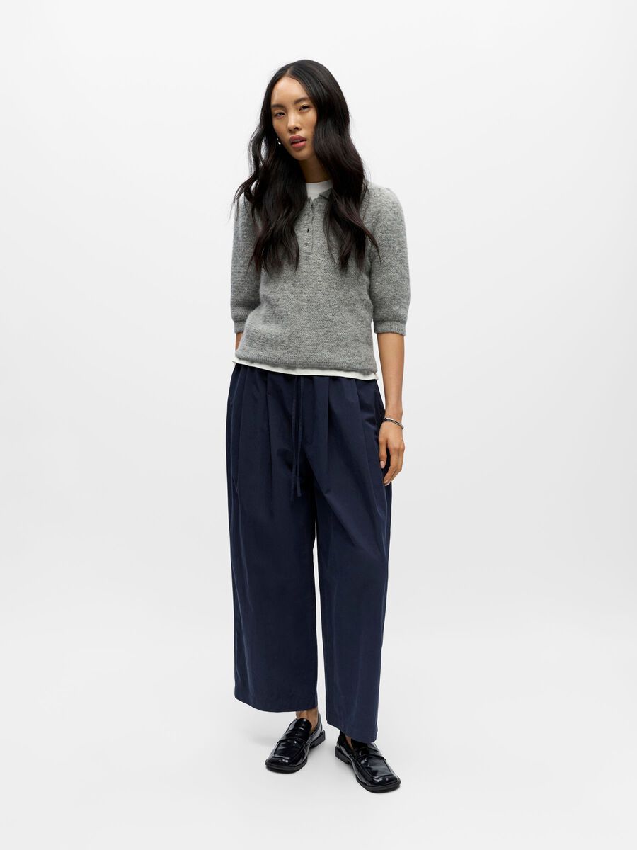Wide Leg Broek - Sky Captain
