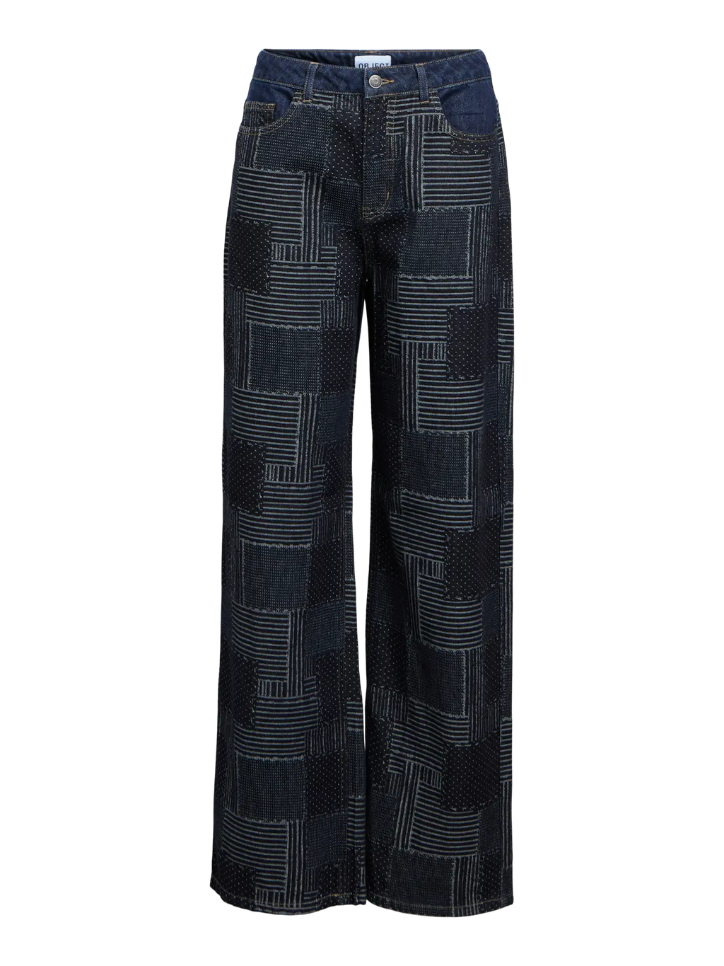 Object Wide Denim - Dark Blue