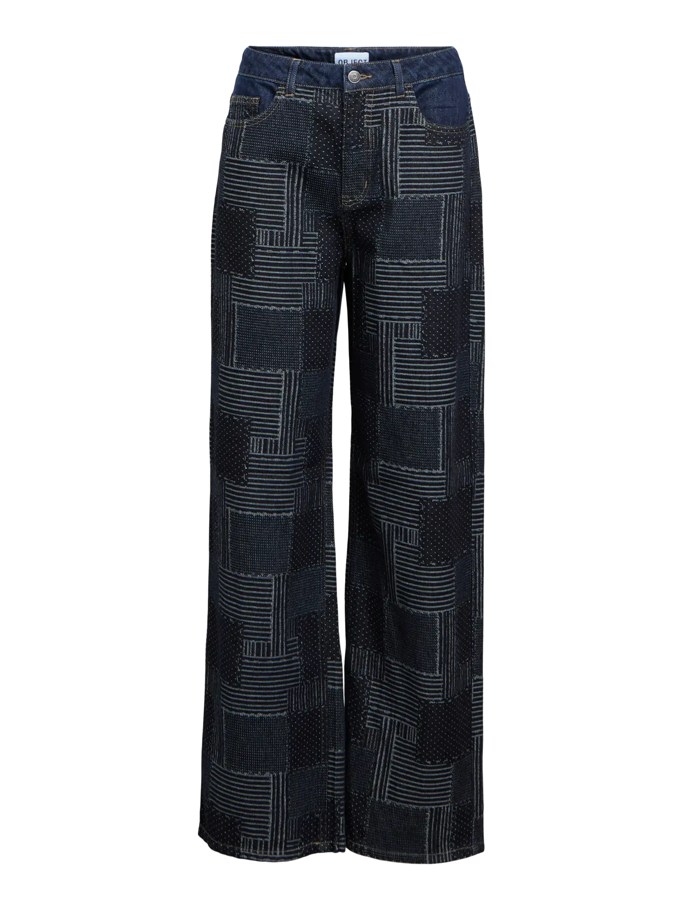 Object Wide Denim - Dark Blue