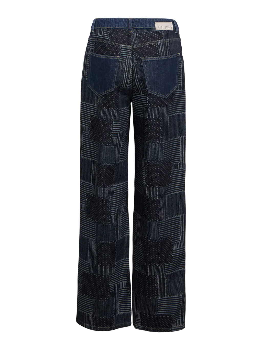 Object Wide Denim - Dark Blue