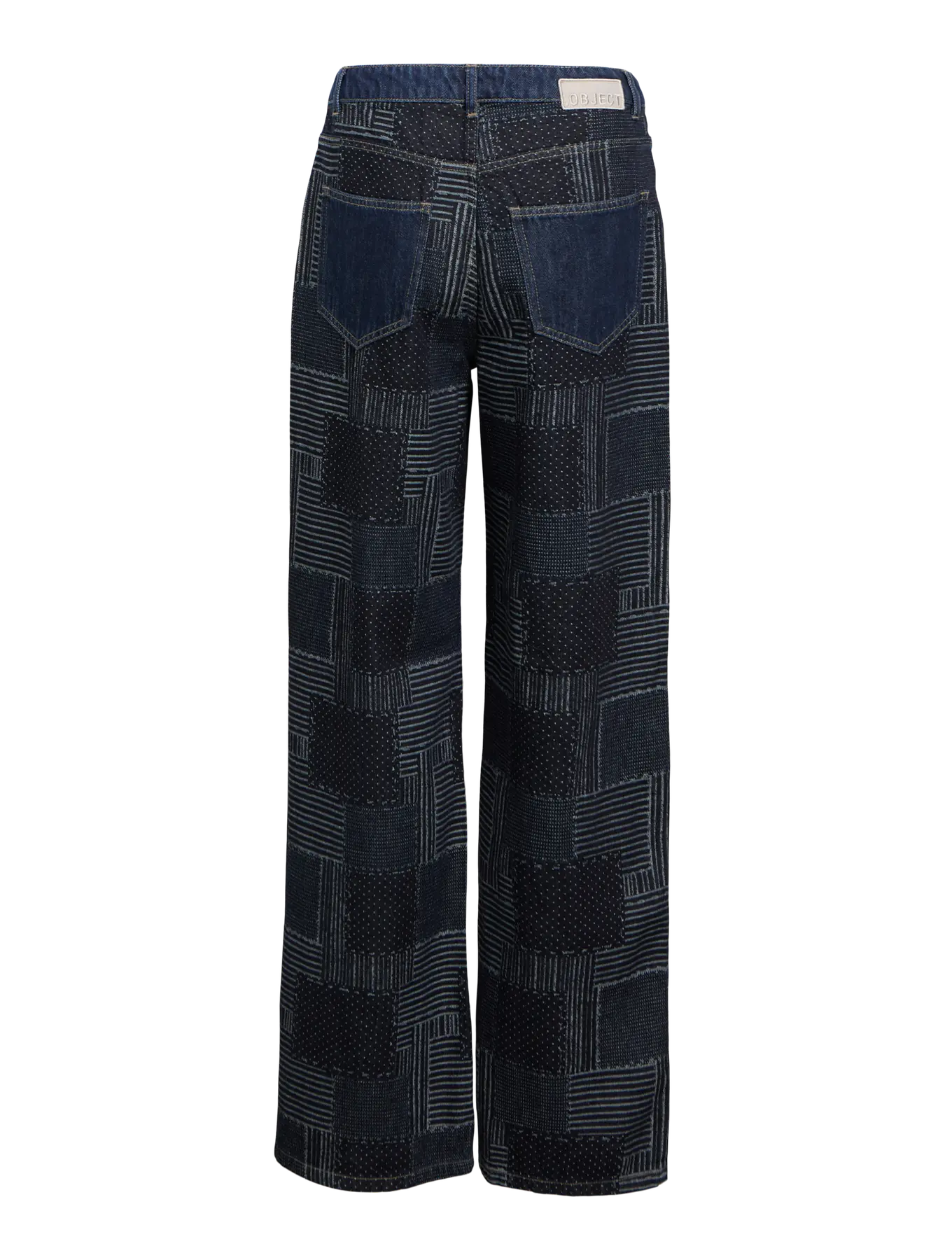 Object Wide Denim - Dark Blue