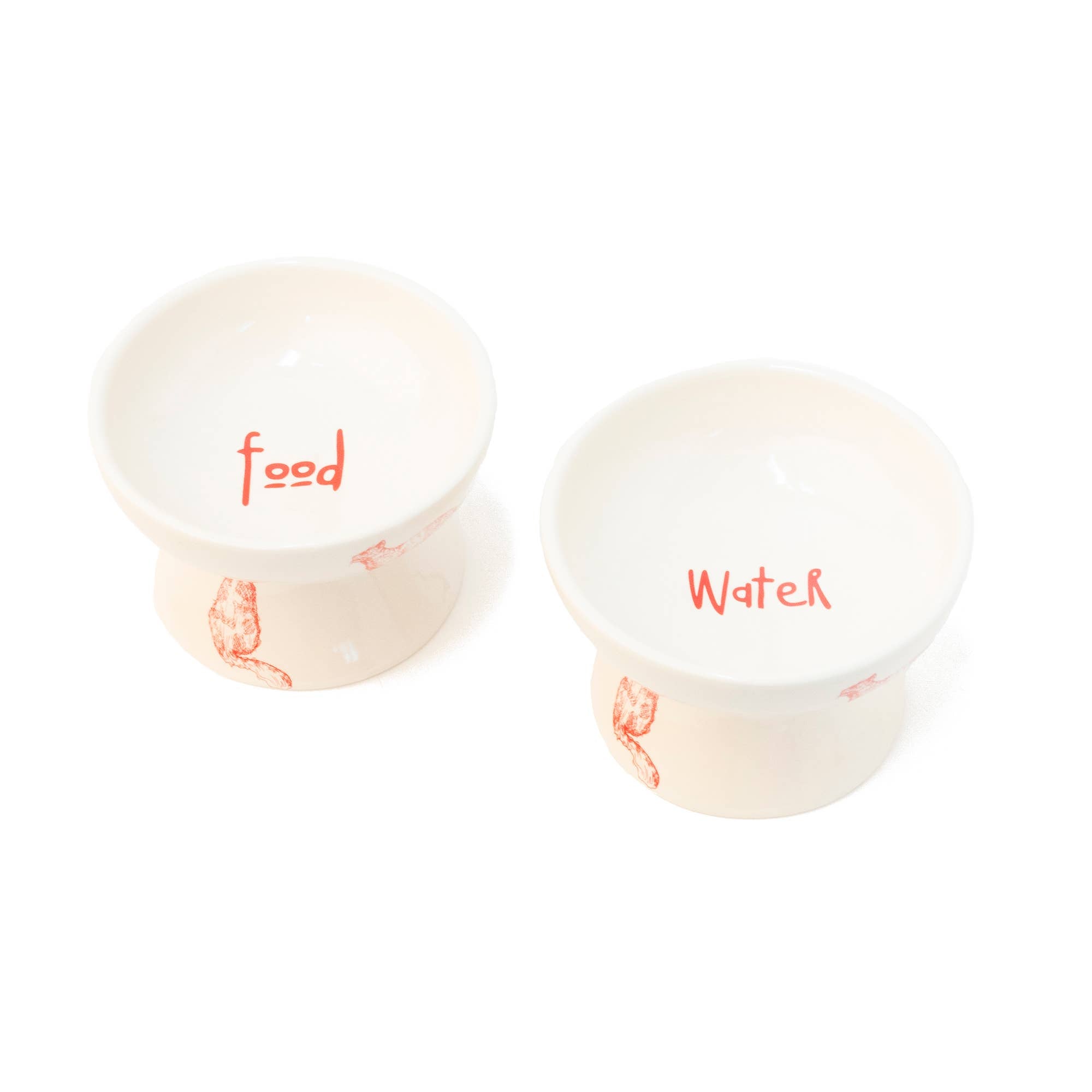 Verhoogde Voederbak - Wit