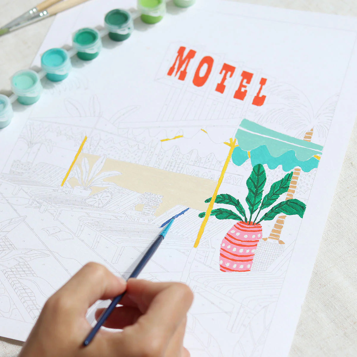 Paint By Numbers - The Motel Pool