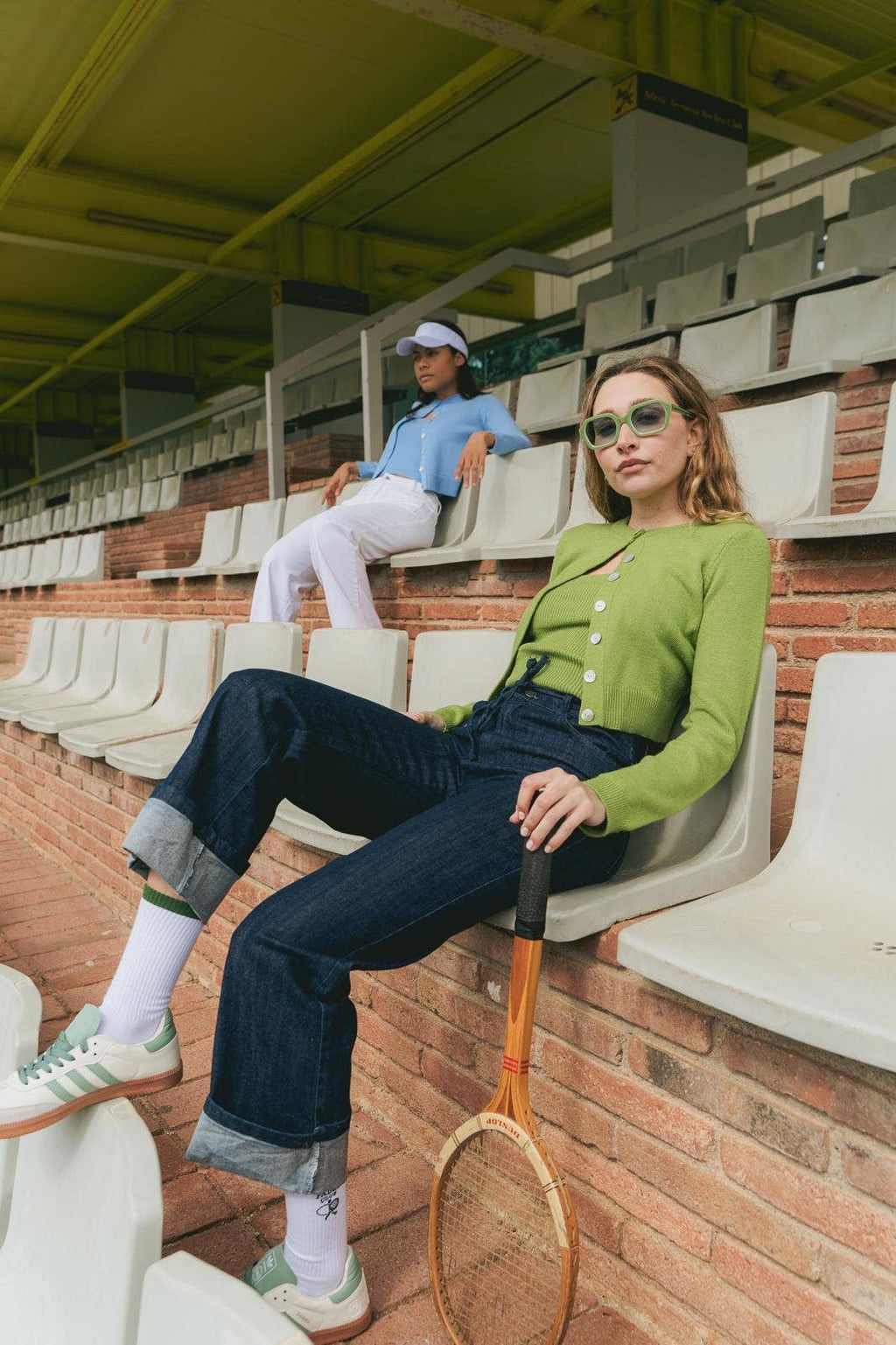 Inés Groene Cardigan