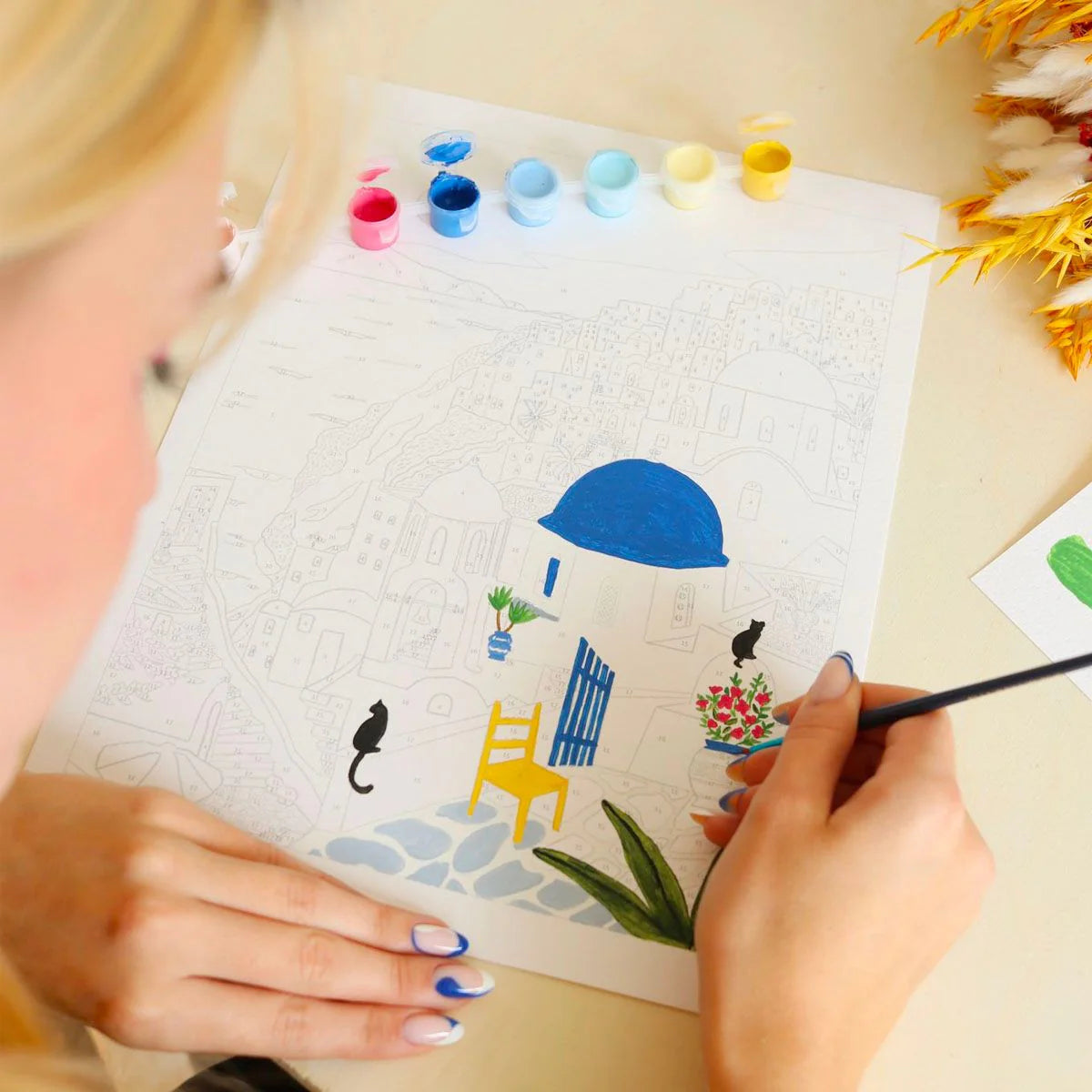 Paint By Numbers - Santorini