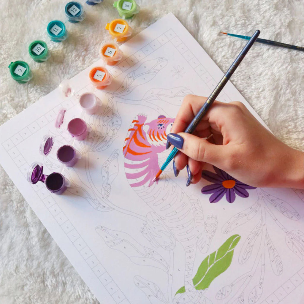 Paint By Numbers - Tigre Fleuri