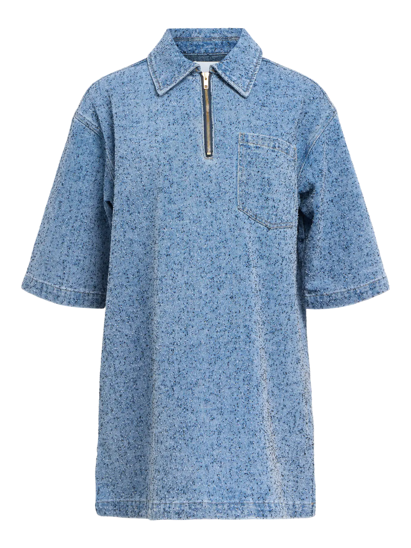 Dress 3/4 Sleeve - Light Blue Denim