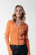 Nori Fine Knit Cropped Longsleeve Polo