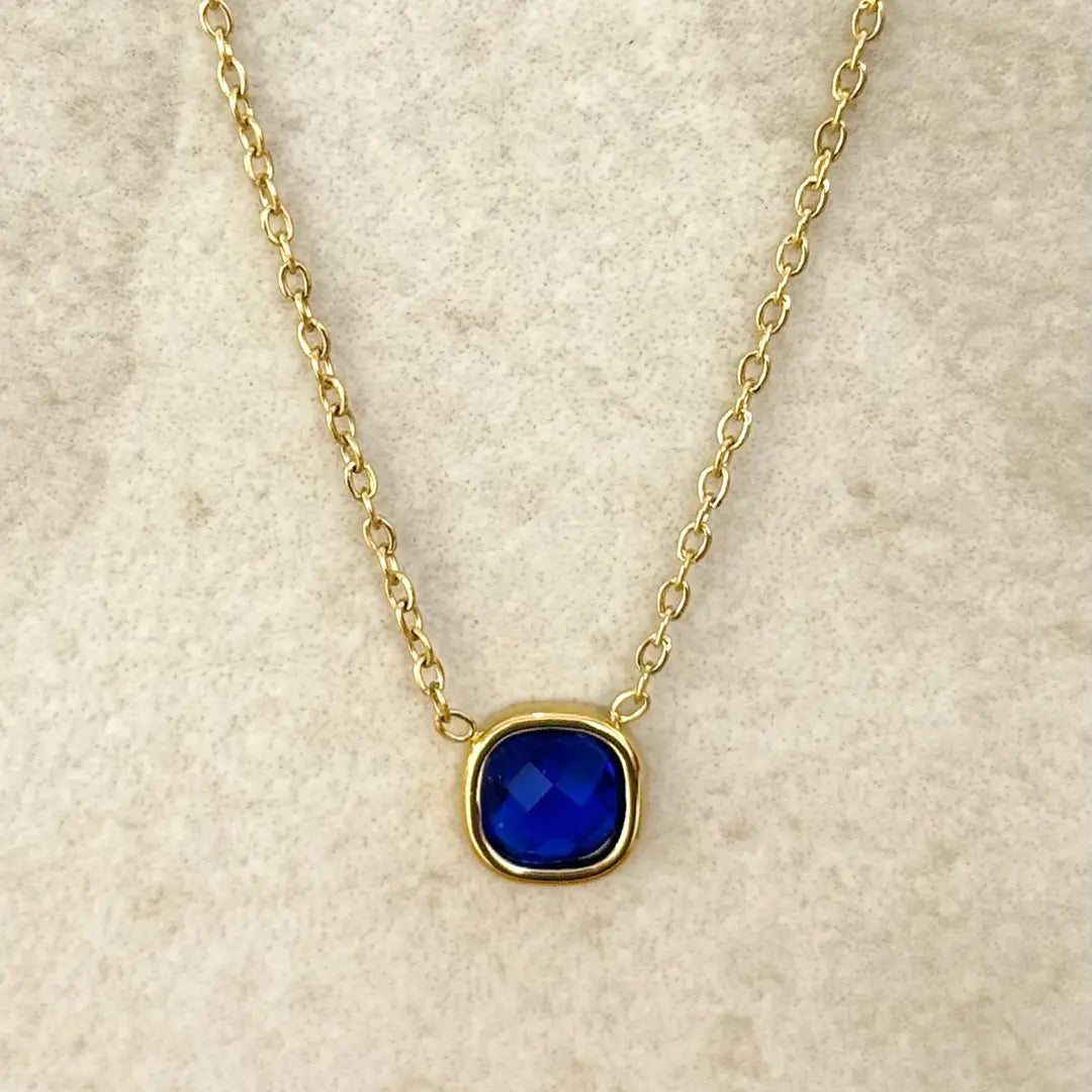 Halsketting - Lui Blue Square