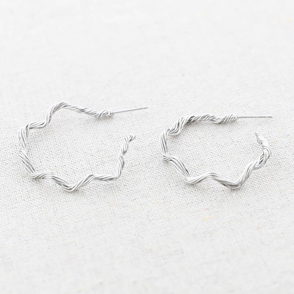 Oorringen Wavy Hoops