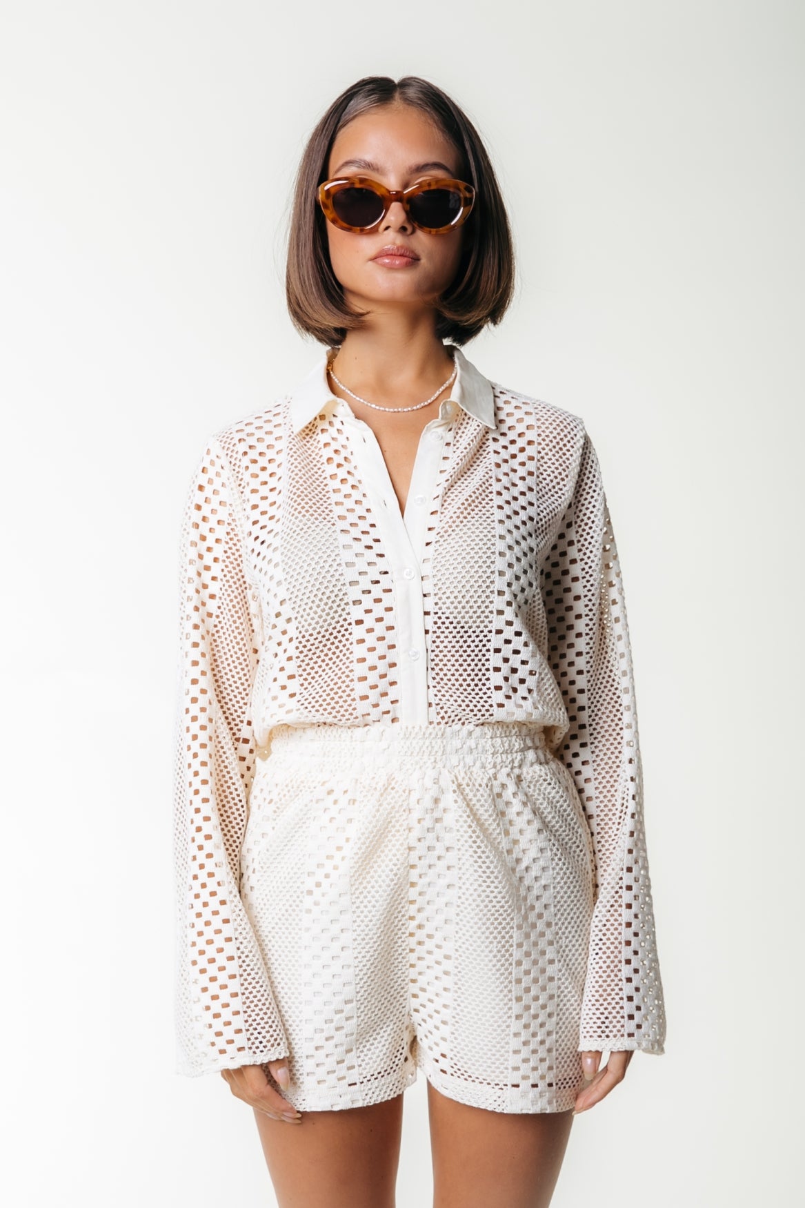 Nolita Crochet Short - Off White