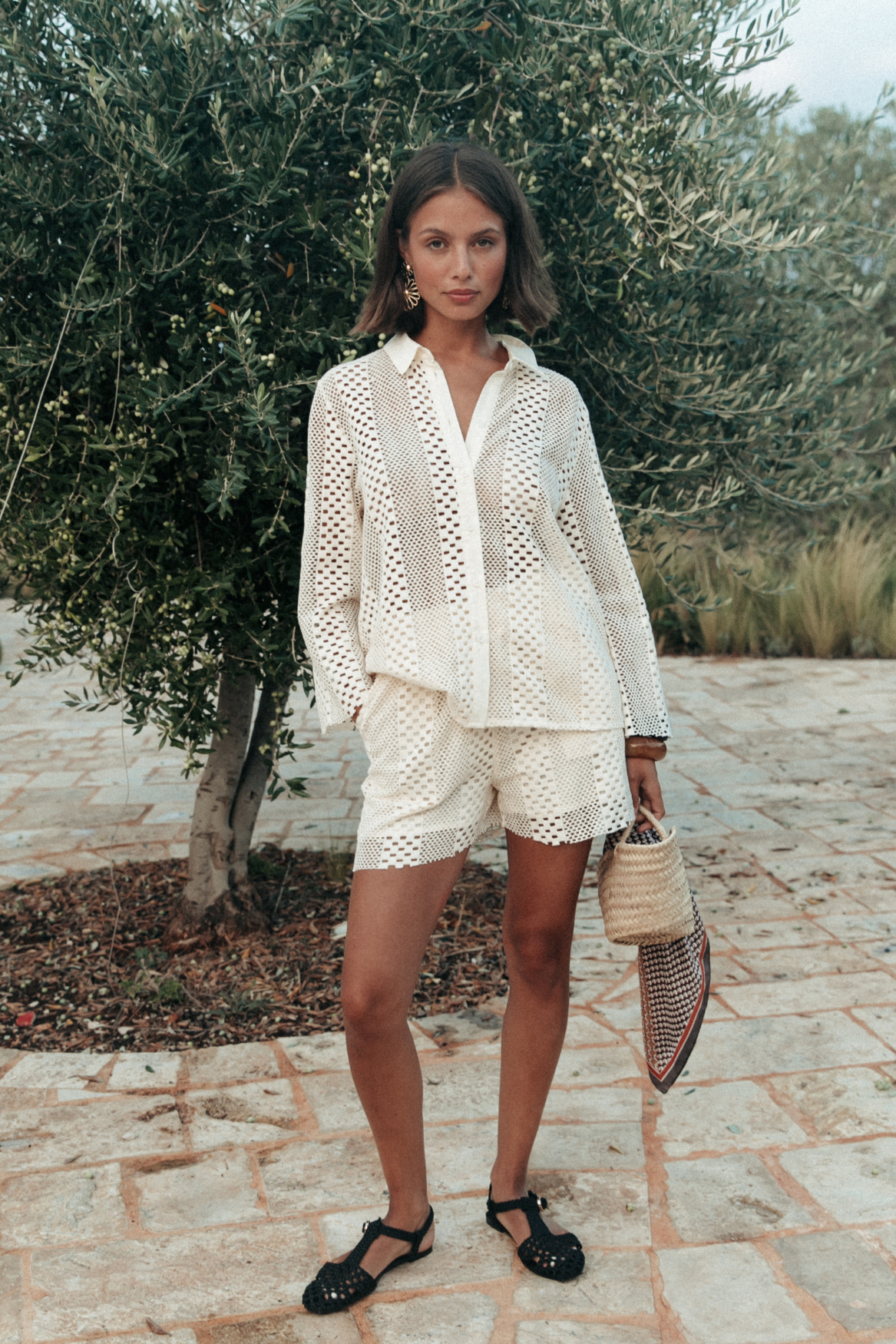 Nolita Crochet Short - Off White