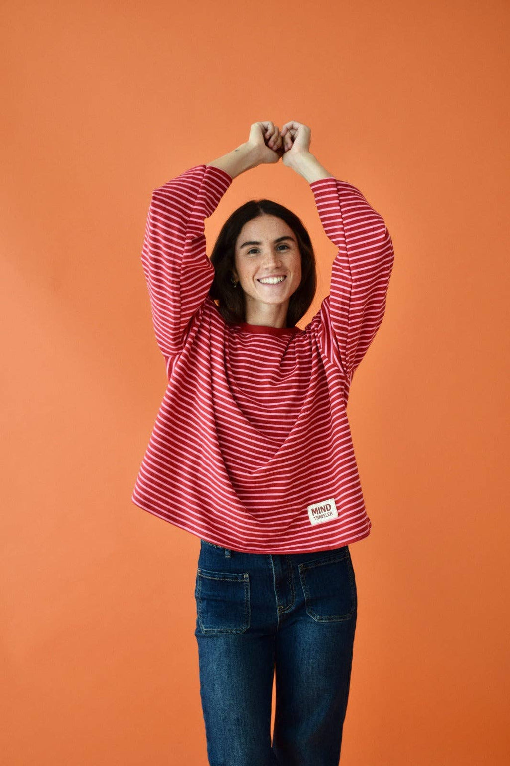 T-shirt rood en roze