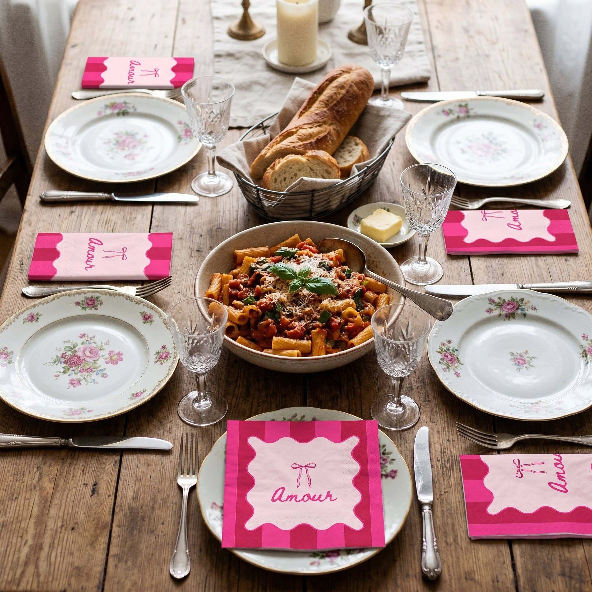 Papieren servetten - Amour