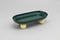 Tray Double Funky Oval - Green