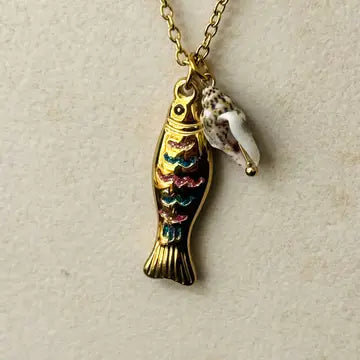 Halsketting - Fish Seashell
