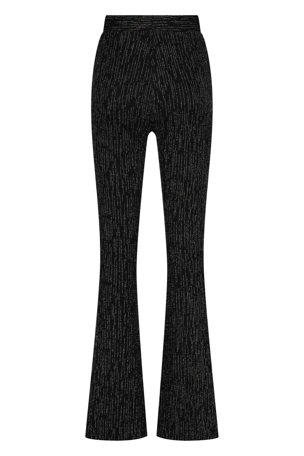 Flare broek - Metallic zilver