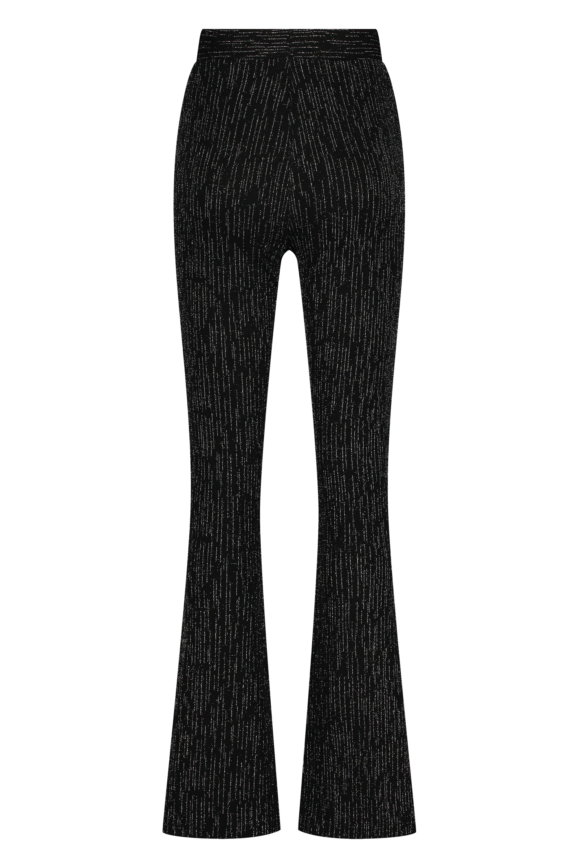 Flare broek - Metallic zilver