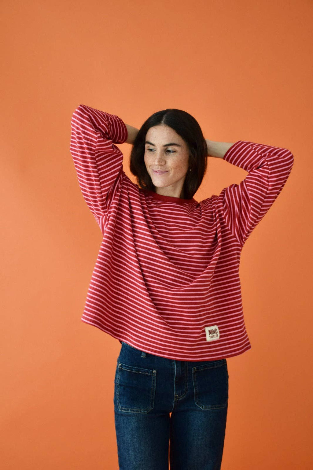 T-shirt rood en roze