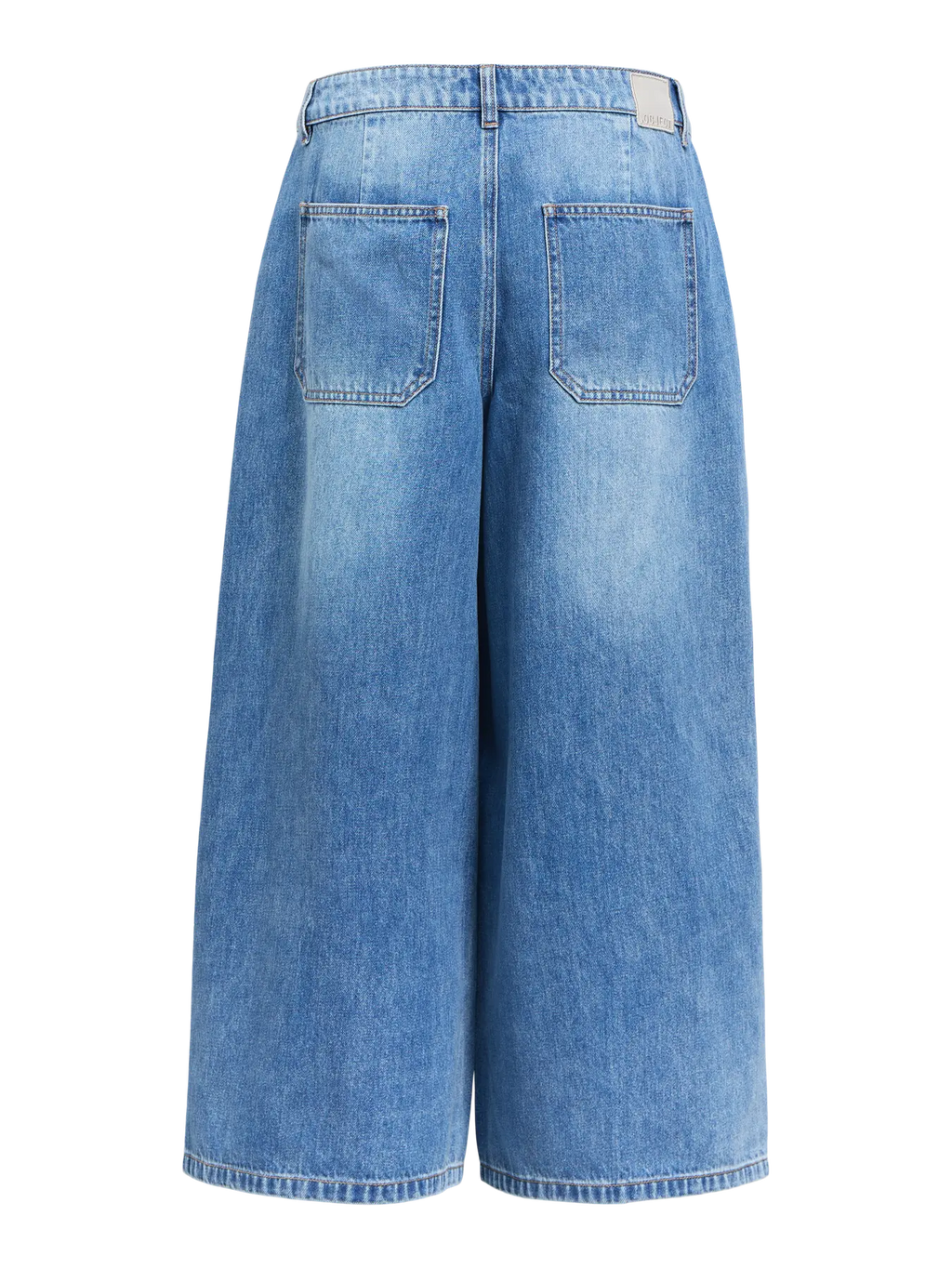 Object Culotte Pants - Medium Blue Denim
