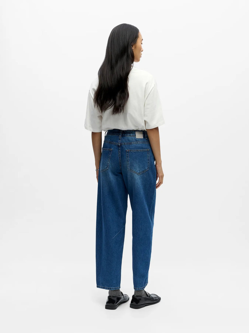 Object Barrel Ankle Jeans - Medium Blue
