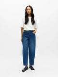 Object Barrel Ankle Jeans - Medium Blue