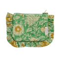 Kleine clutch met ruches - Nerhu Green