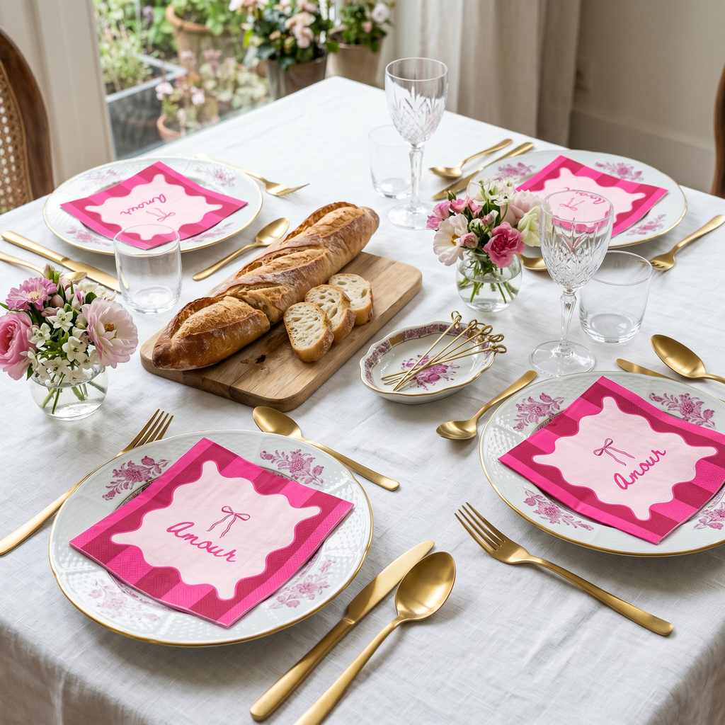 Papieren servetten - Amour