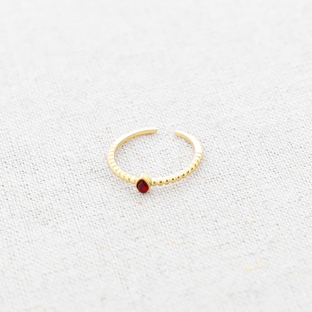 Ring - Bolletjes Met Strass