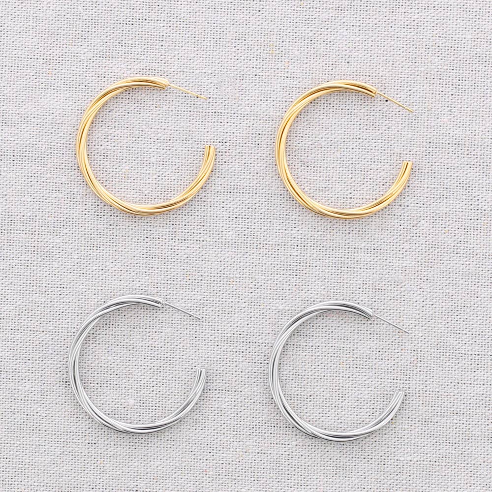Oorringen - Twisted Hoops