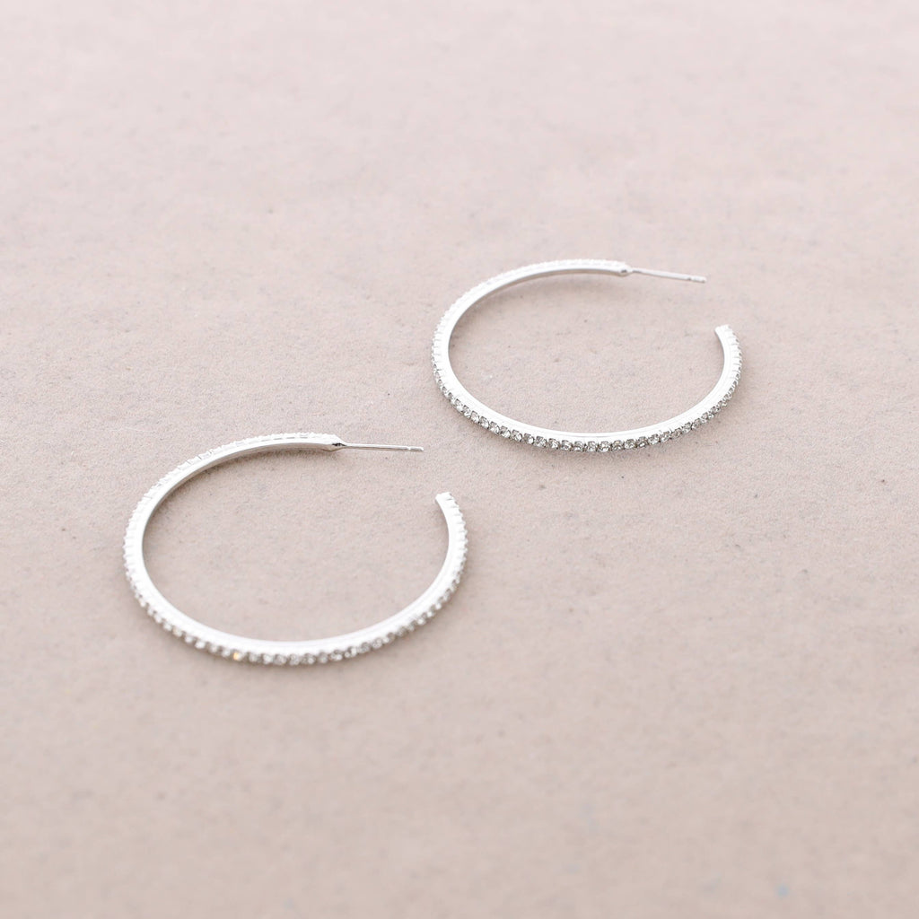 Oorringen Crystal Hoops