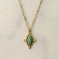 Halsketting - Haru Green Stone