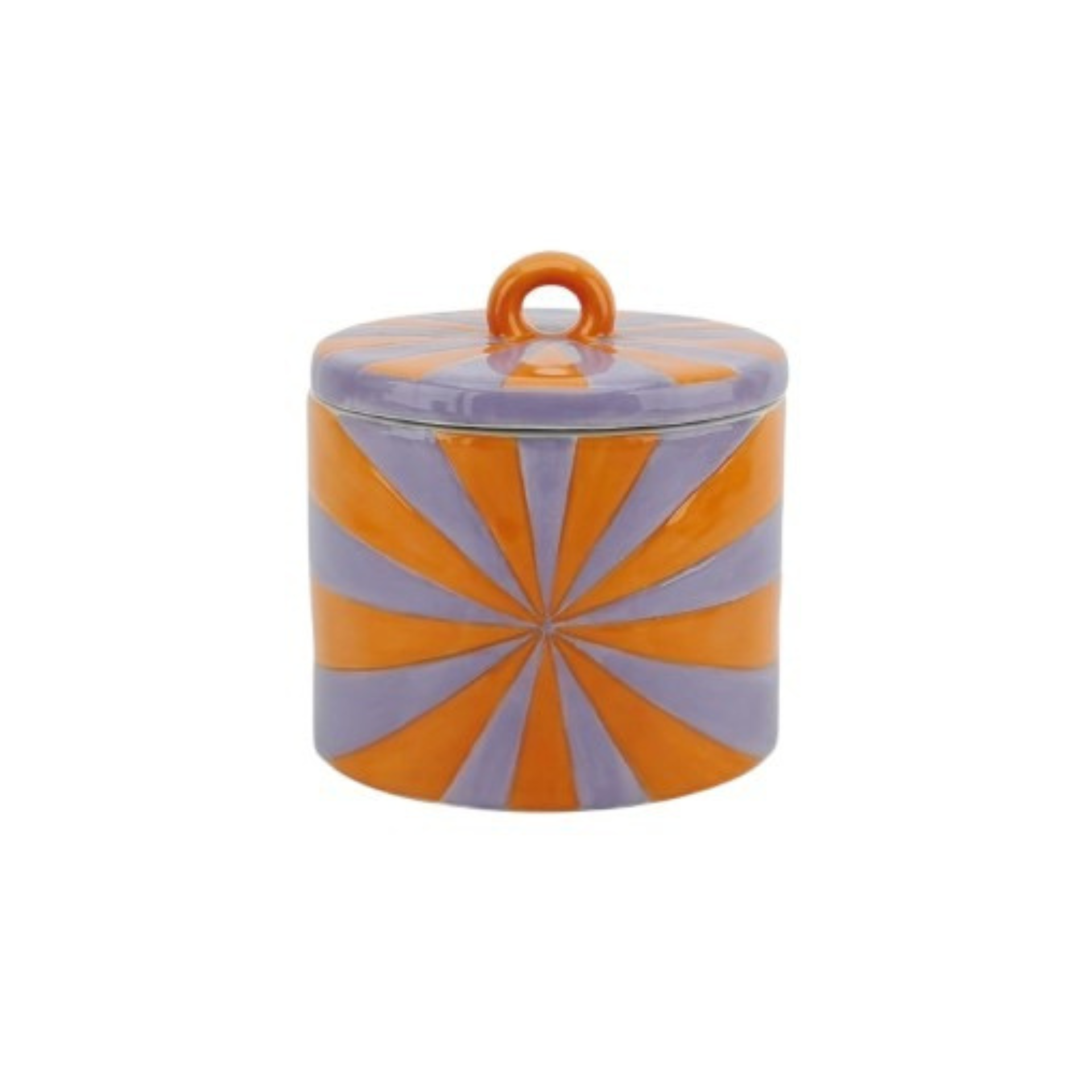 Opbergpot Swirl - Oranje/Lila