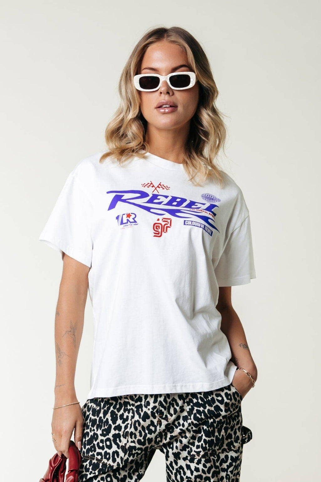 Rebel Racing T-shirt - Wit