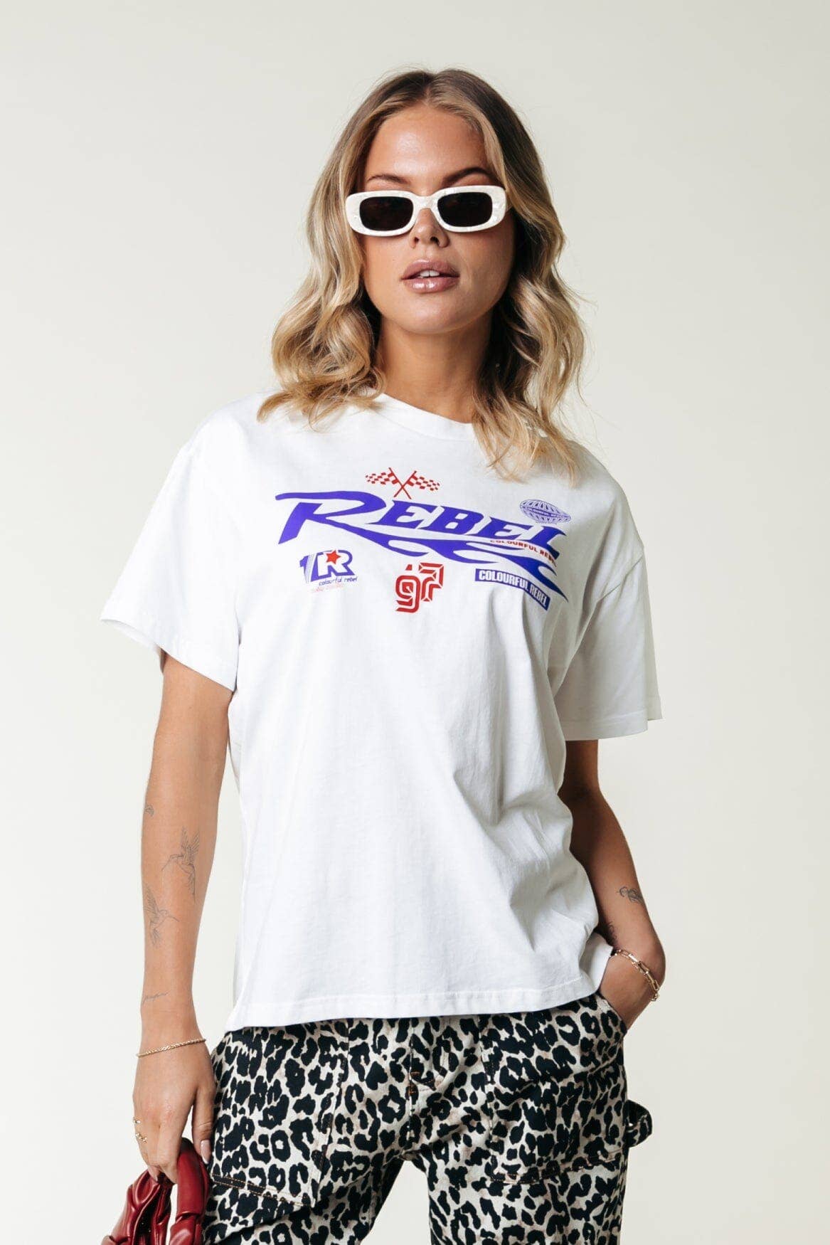 Rebel Racing T-shirt - Wit