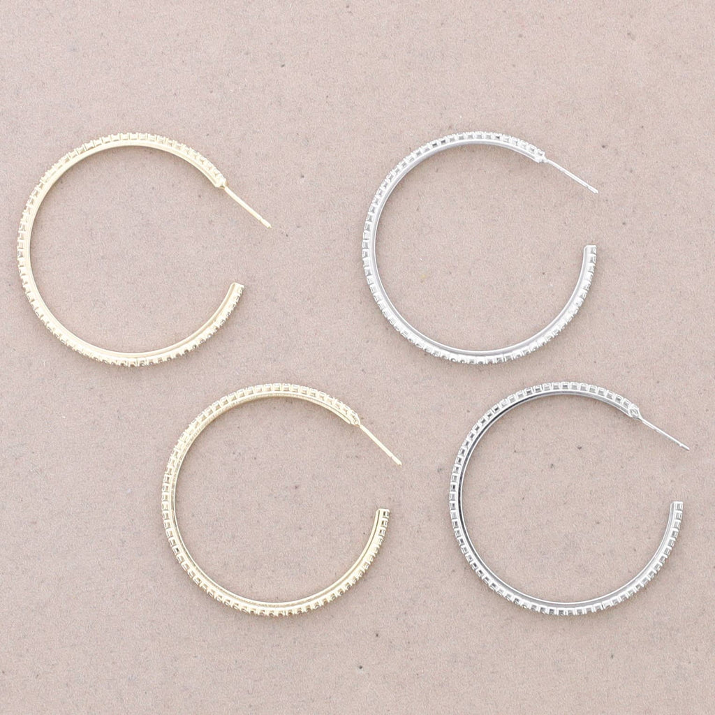 Oorringen Crystal Hoops